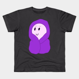 Guy in a Purple Blanket Kids T-Shirt